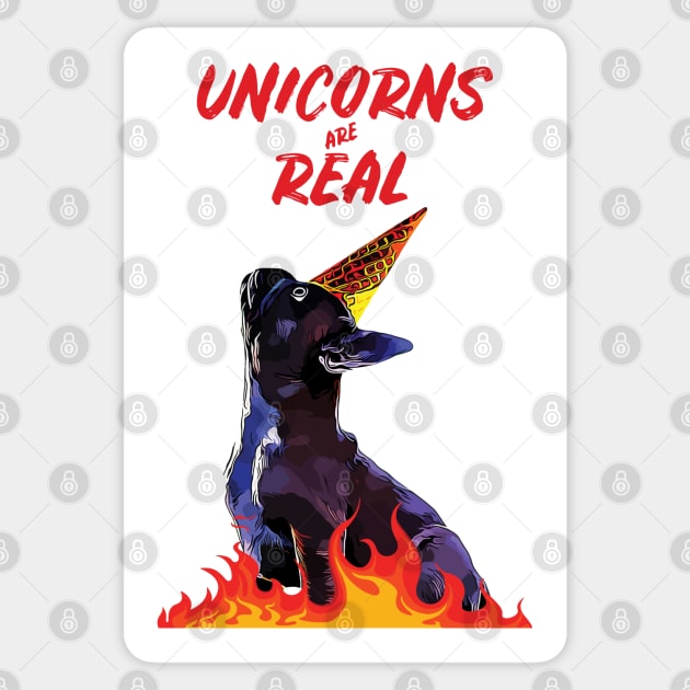 Unicorn Frenchie Sticker by ardp13